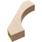 Ekena Millwork 3-inch W x 16-inch D x 16-inch H Westlake Rough Cedar Woodgrain TimberThane Knee Brace, Primed BRCUR03X16X16WTLRCPR - alternate 2